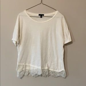 J.Crew Lace trim top